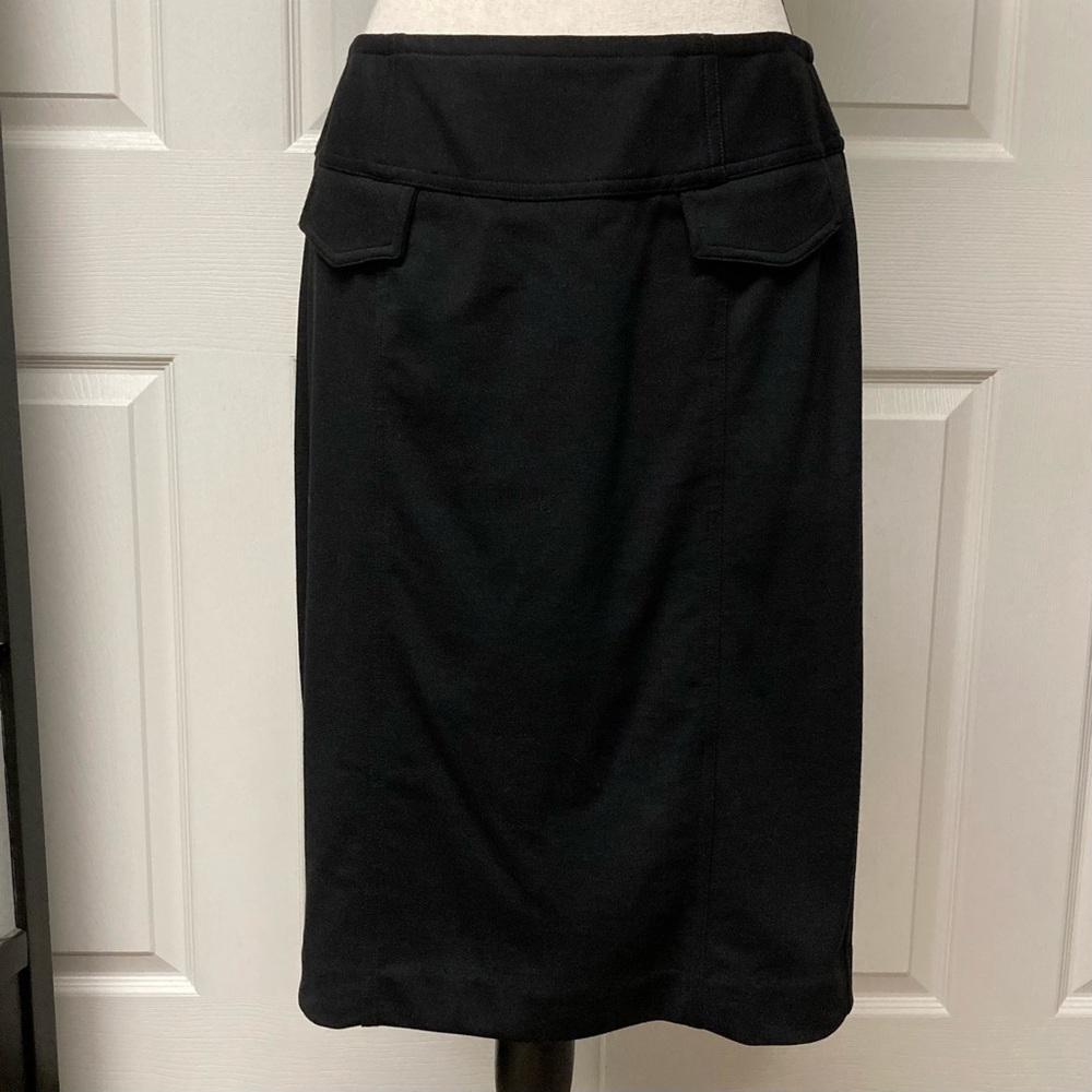 EUC Style & Co. Black stretch pencil skirt. Size 6
